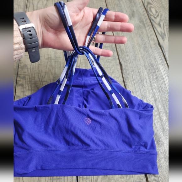 MPG Purple Padded Halter Sports Bra - Picture 3 of 5